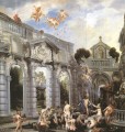 Nymphes à la fontaine de l’amour baroque flamand Jacob Jordaens